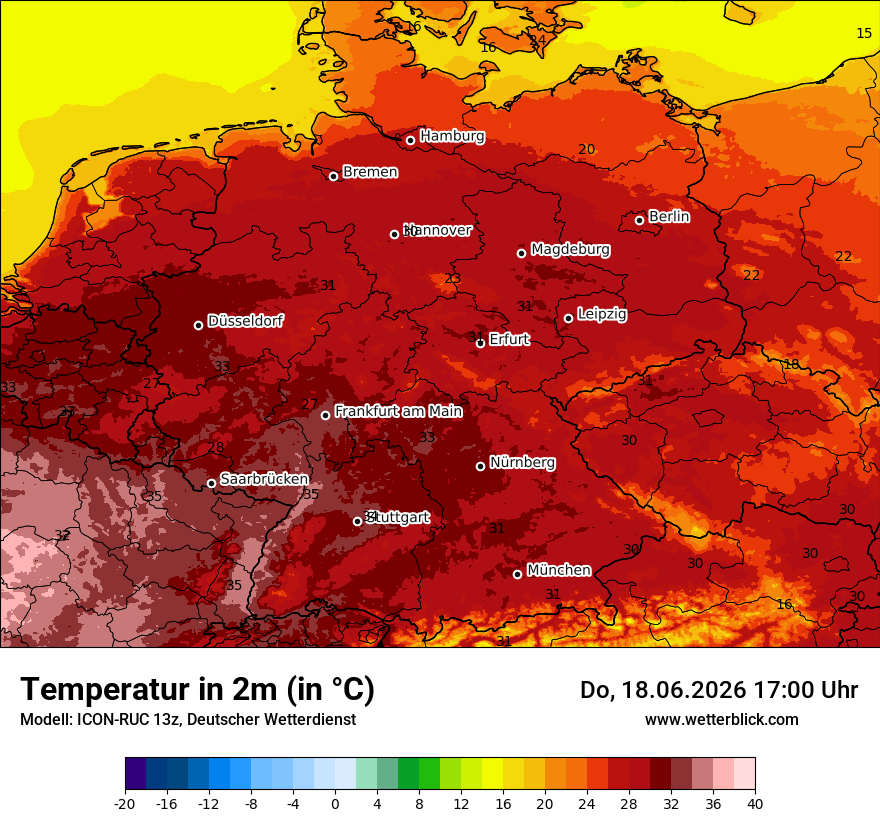 Wetterbild ICON-RUC