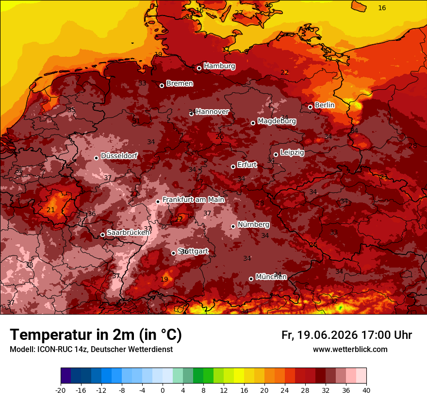 Wetterbild ICON-RUC