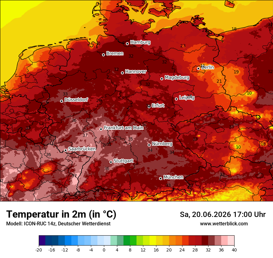 Wetterbild ICON-RUC