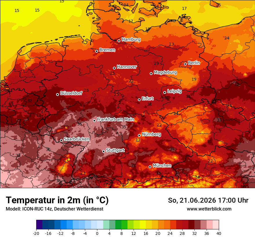Wetterbild ICON-RUC