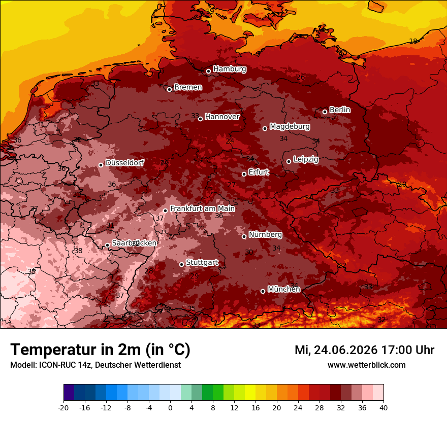 Wetterbild ICON-RUC