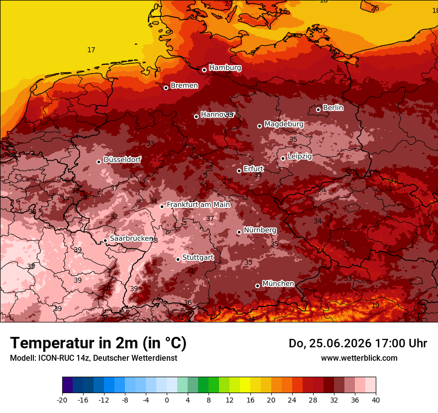 Wetterbild ICON-RUC