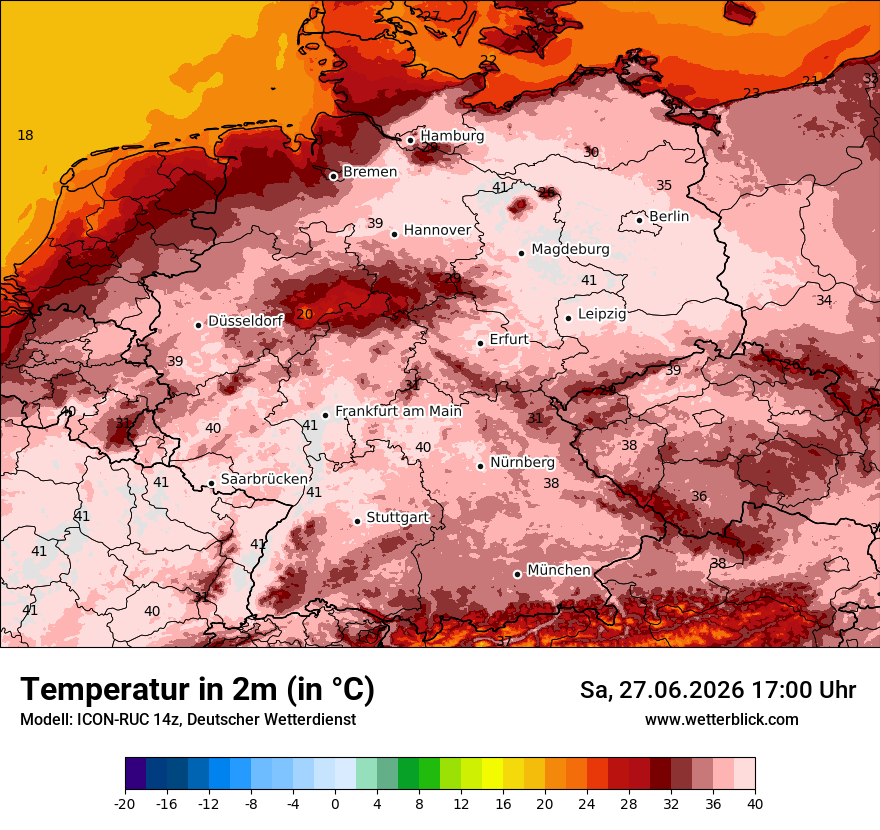 Wetterbild ICON-RUC