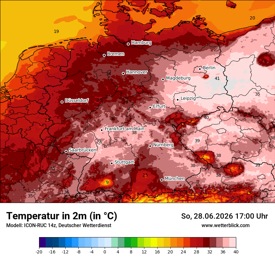 Wetterbild ICON-RUC