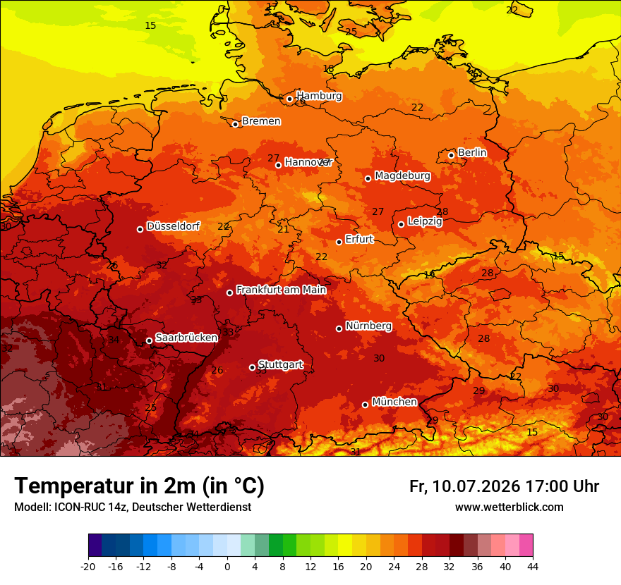 Wetterbild ICON-RUC