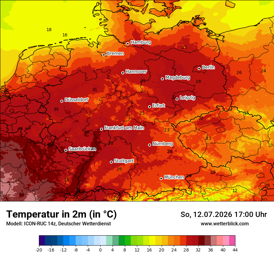 Wetterbild ICON-RUC