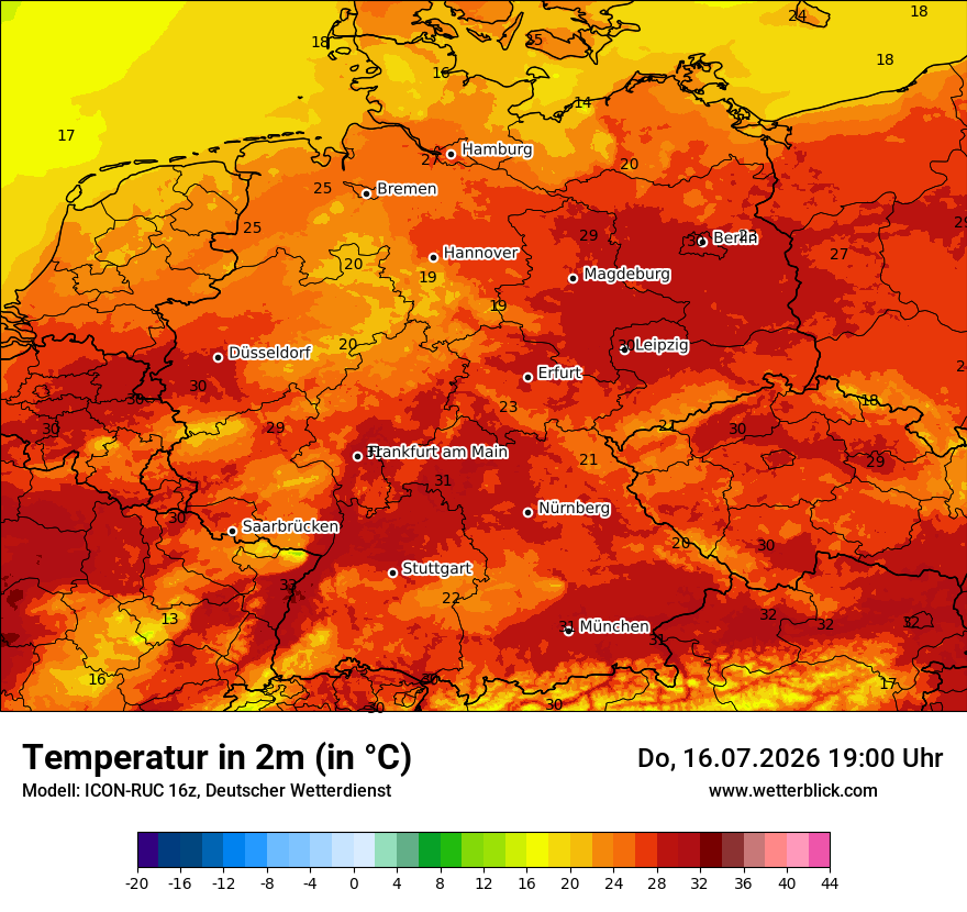 Wetterbild ICON-RUC