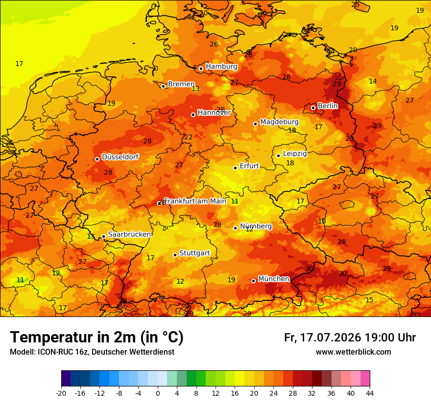 Wetterbild ICON-RUC