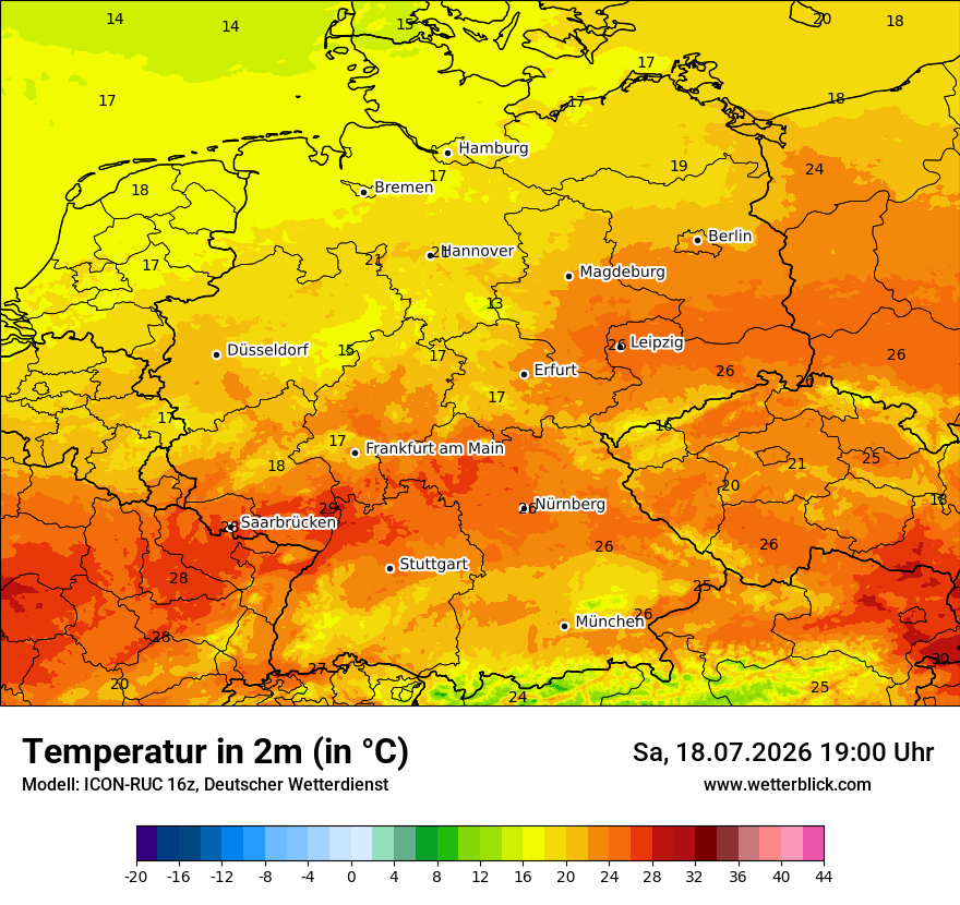 Wetterbild ICON-RUC