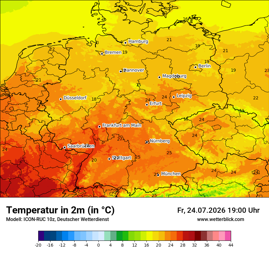 Wetterbild ICON-RUC