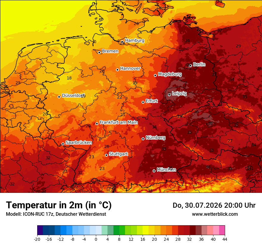 Wetterbild ICON-RUC