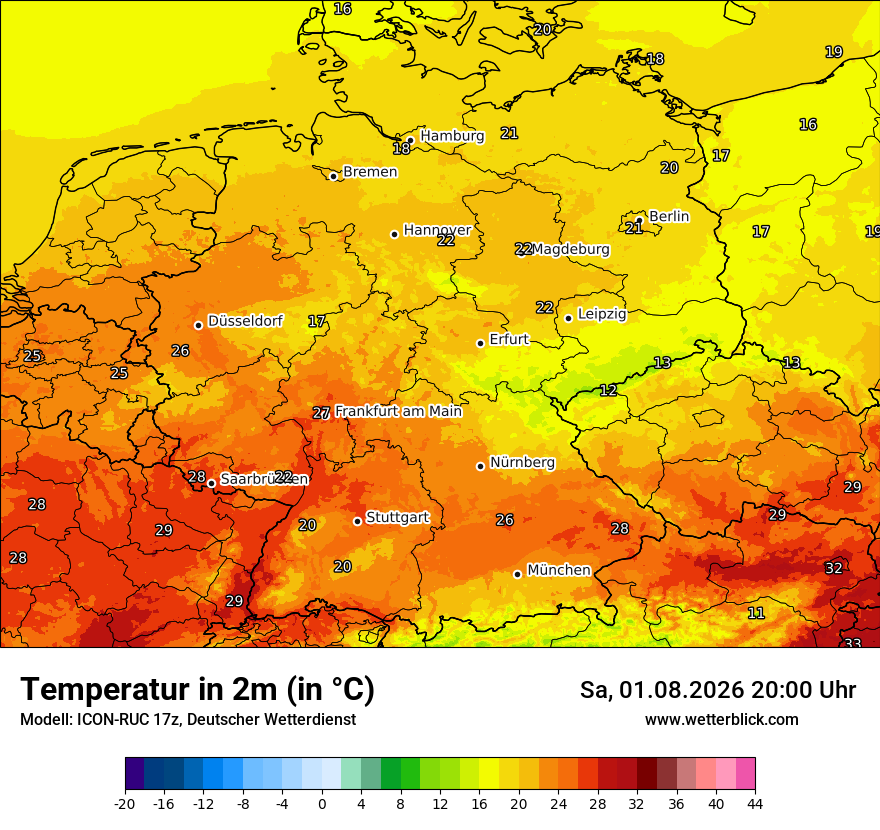 Wetterbild ICON-RUC