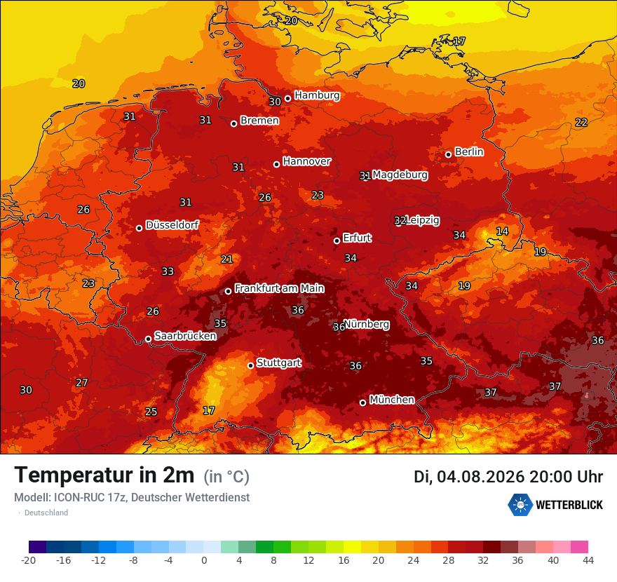 Wetterbild ICON-RUC