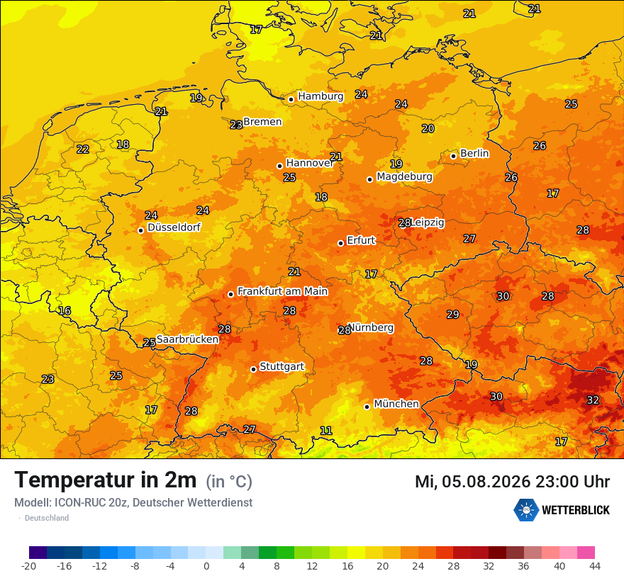 Wetterbild ICON-RUC