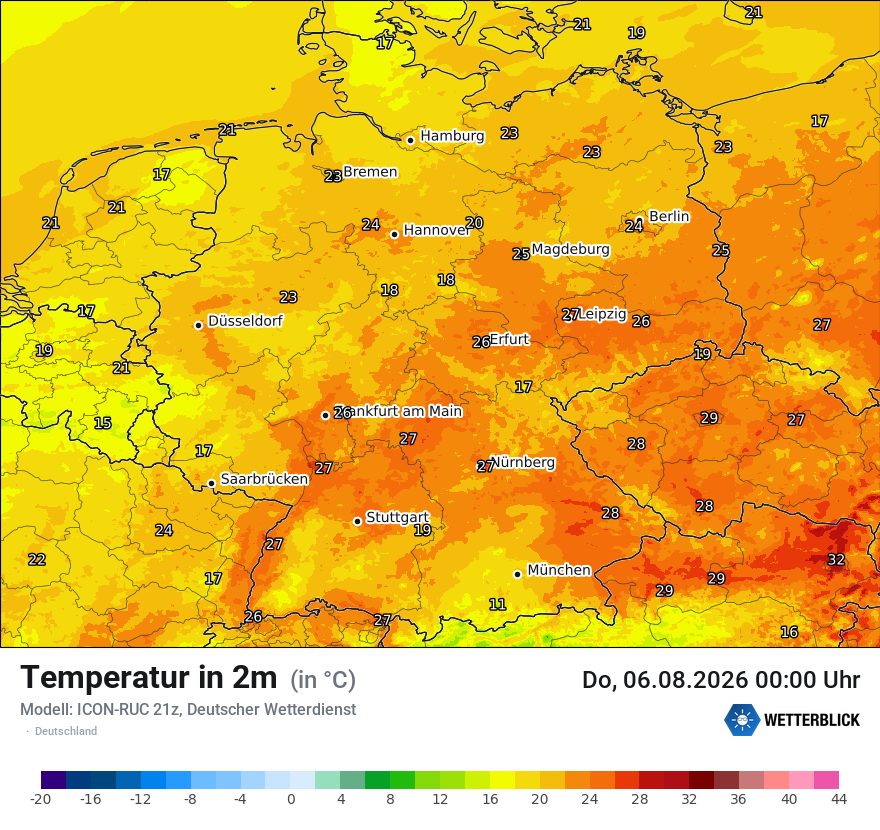 Wetterbild ICON-RUC