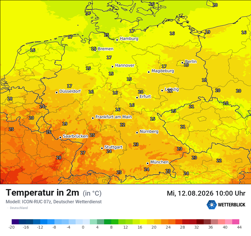 Wetterbild ICON-RUC