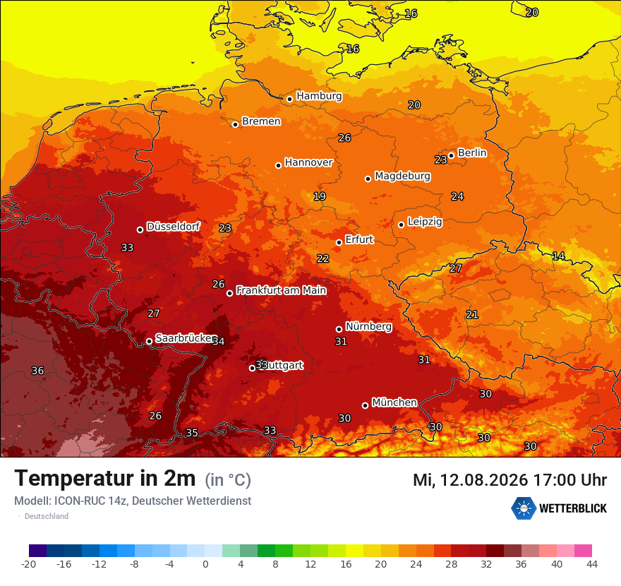 Wetterbild ICON-RUC
