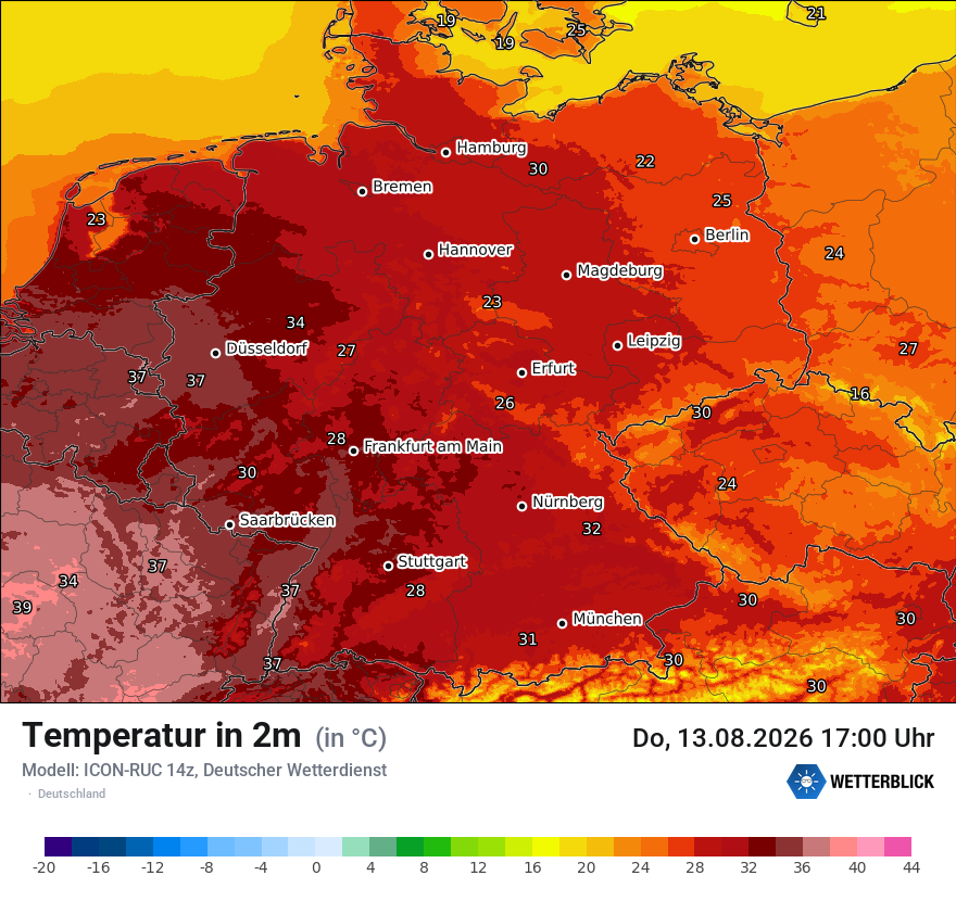 Wetterbild ICON-RUC