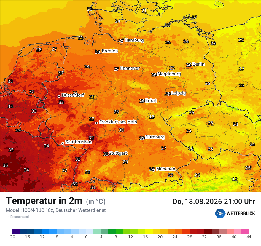 Wetterbild ICON-RUC