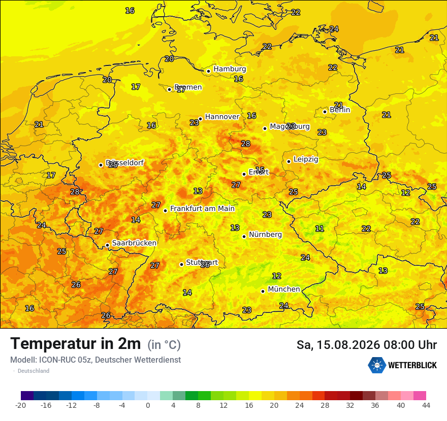 Wetterbild ICON-RUC