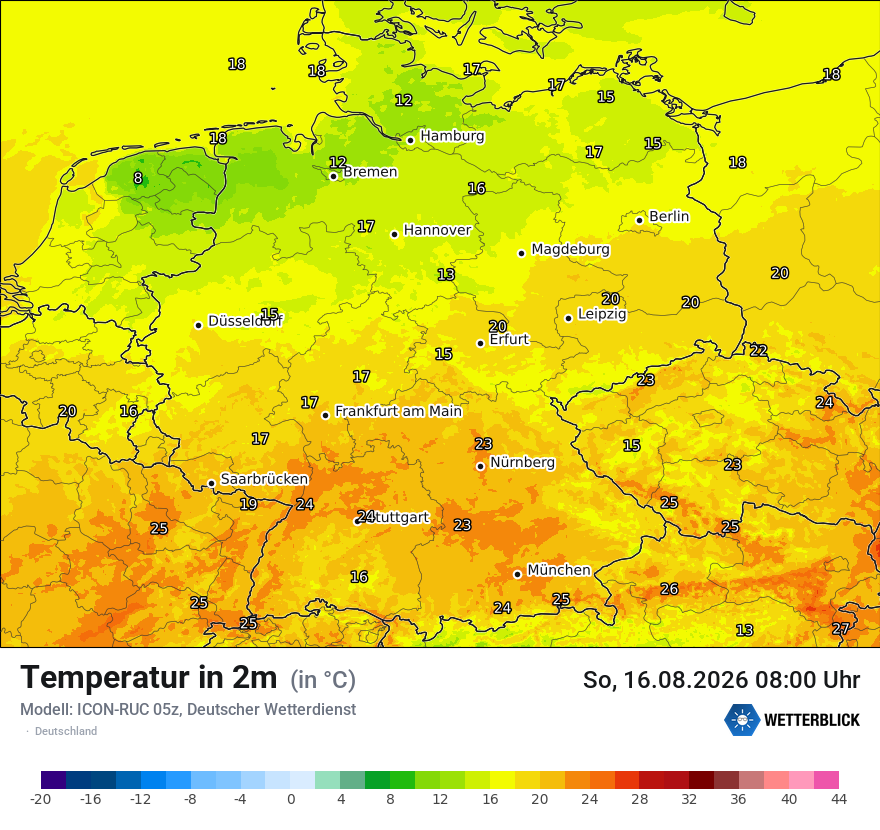 Wetterbild ICON-RUC