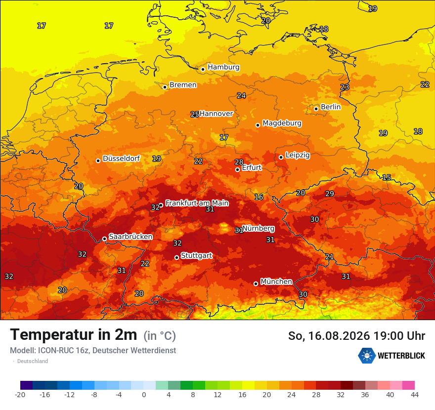 Wetterbild ICON-RUC