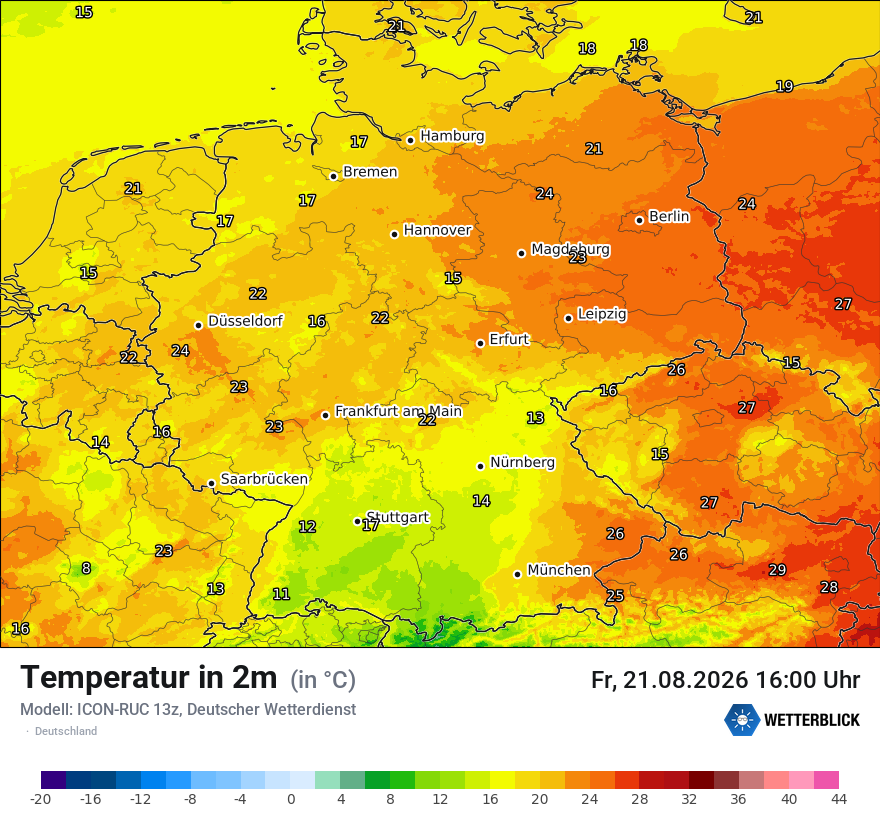 Wetterbild ICON-RUC