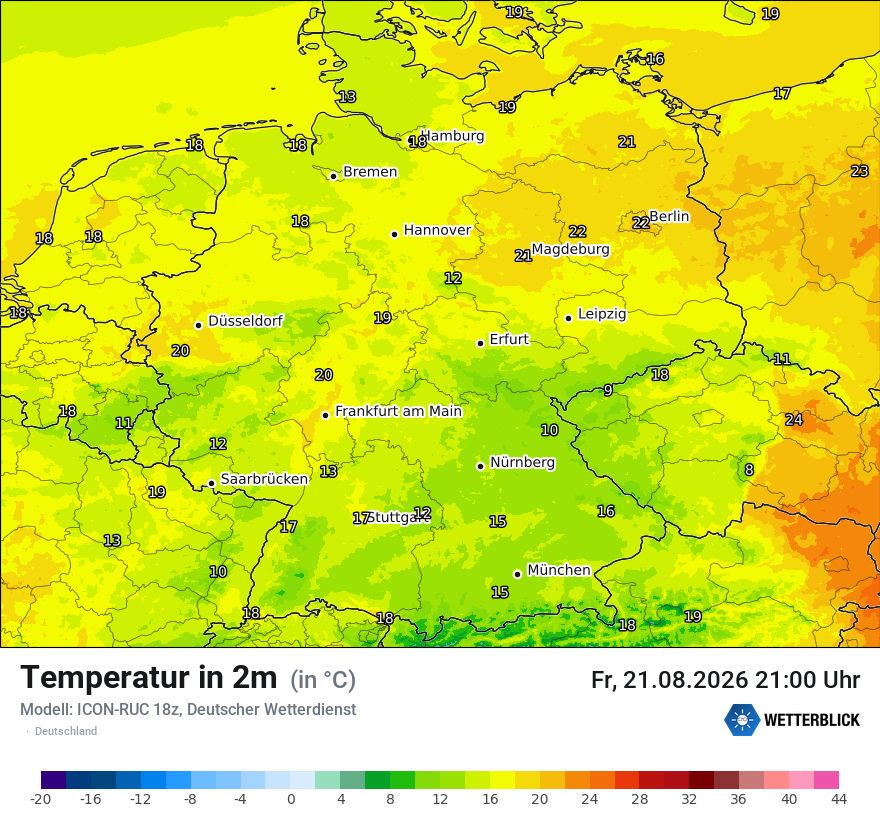 Wetterbild ICON-RUC