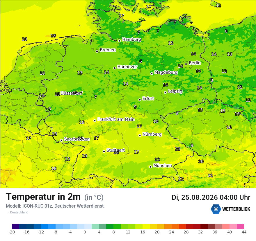 Wetterbild ICON-RUC