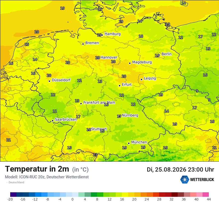 Wetterbild ICON-RUC