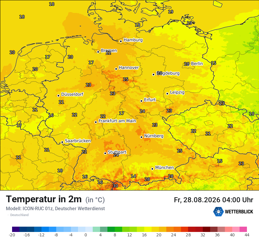 Wetterbild ICON-RUC