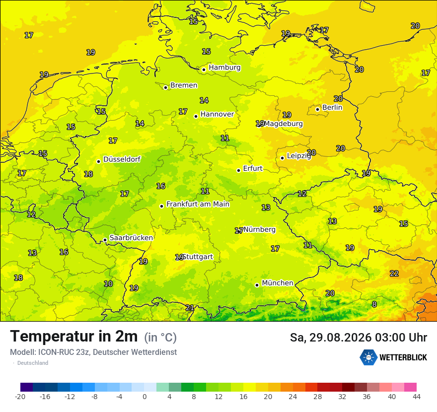 Wetterbild ICON-RUC