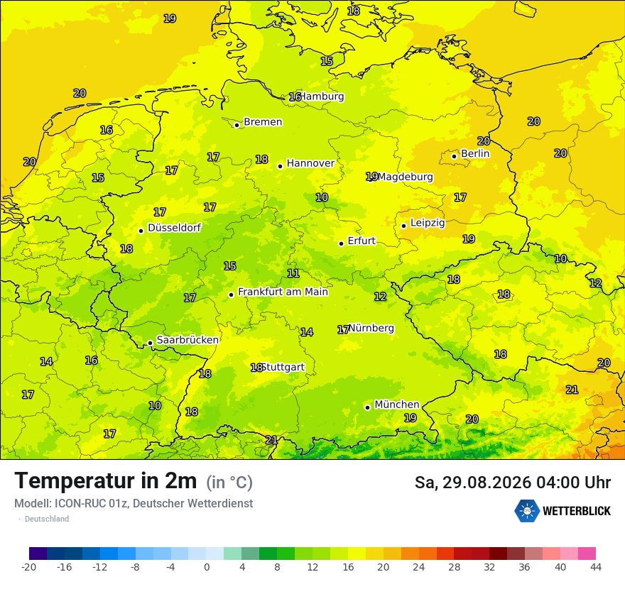 Wetterbild ICON-RUC