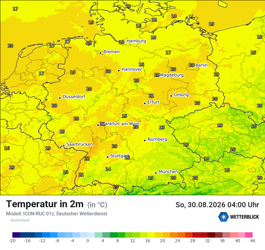 Wetterbild ICON-RUC