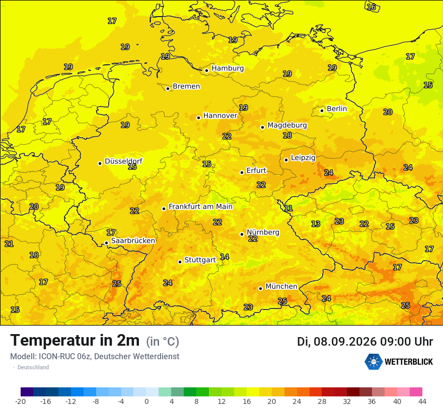 Wetterbild ICON-RUC