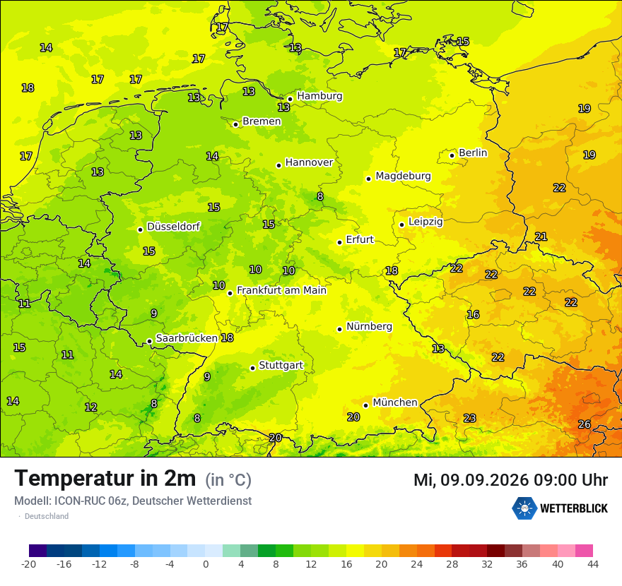Wetterbild ICON-RUC