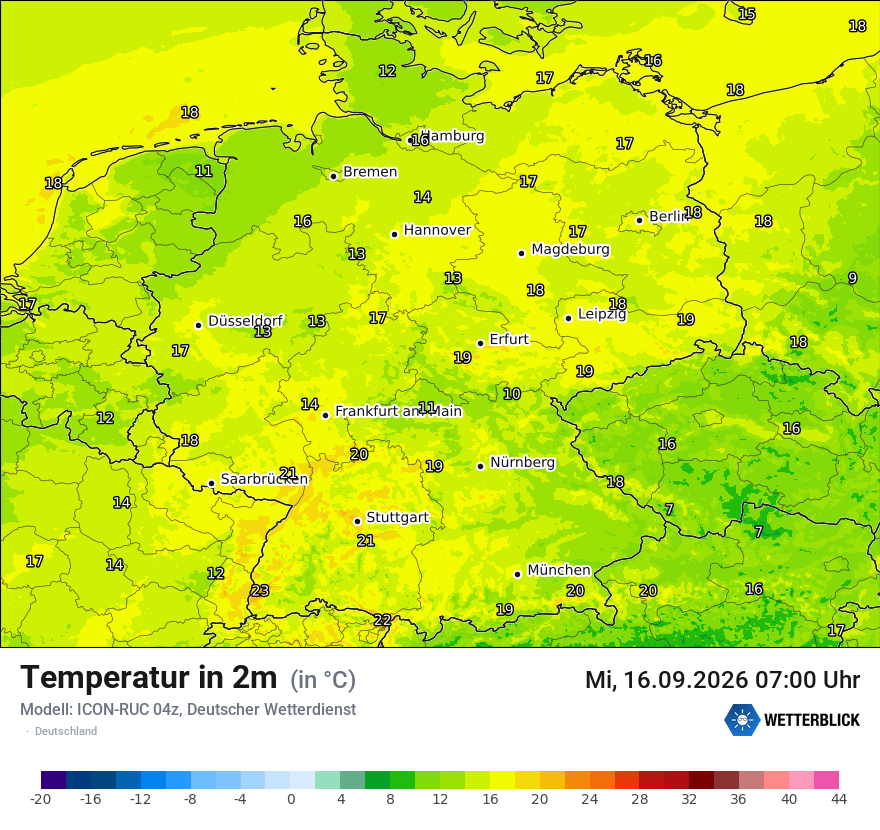 Wetterbild ICON-RUC