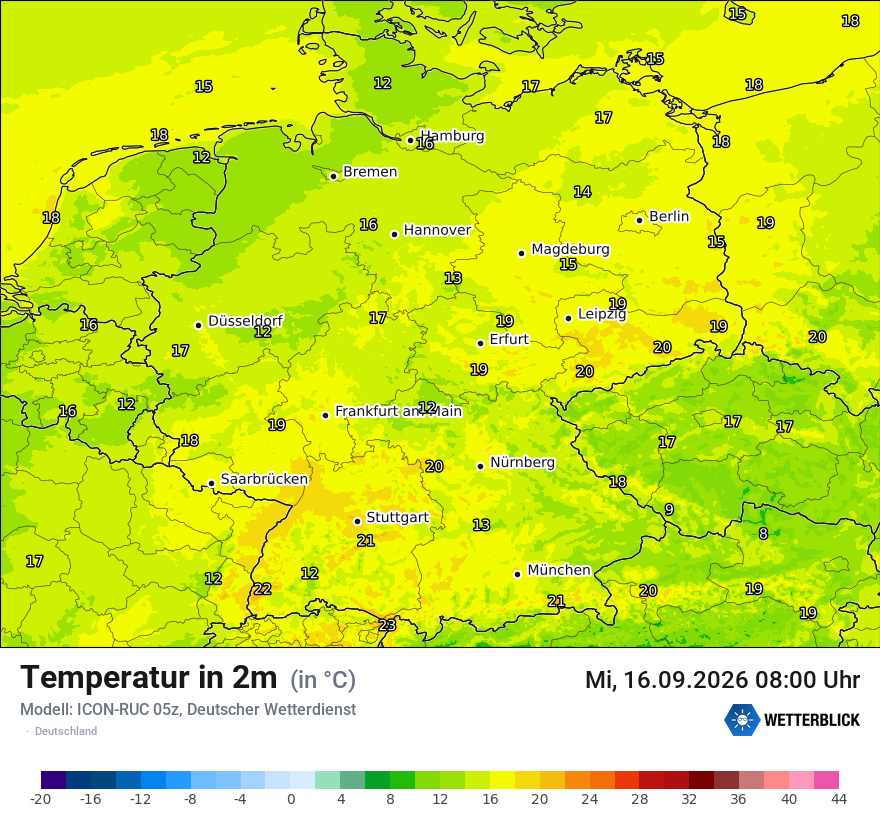 Wetterbild ICON-RUC