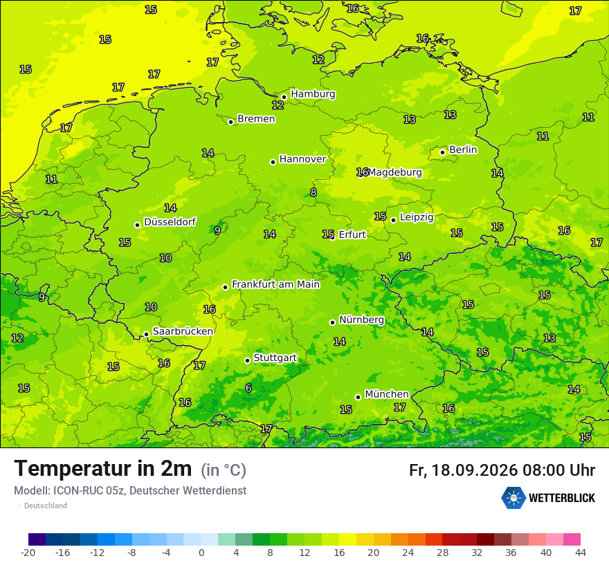 Wetterbild ICON-RUC