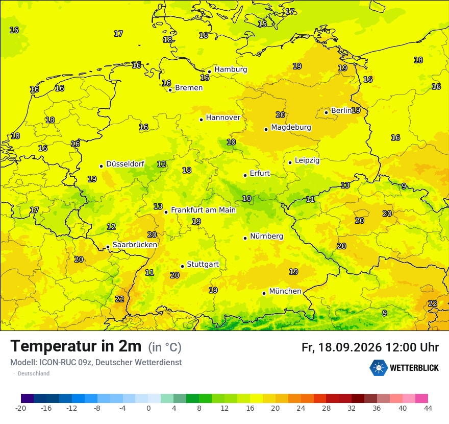 Wetterbild ICON-RUC