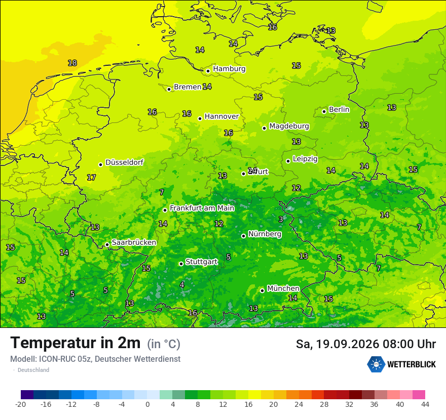 Wetterbild ICON-RUC