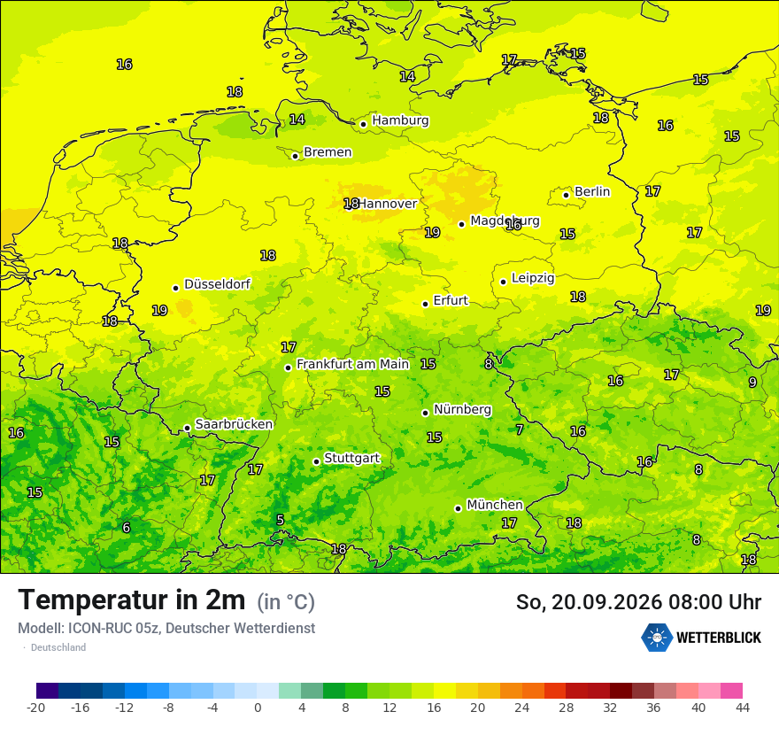 Wetterbild ICON-RUC