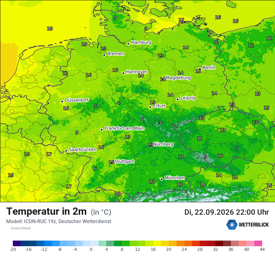 Wetterbild ICON-RUC