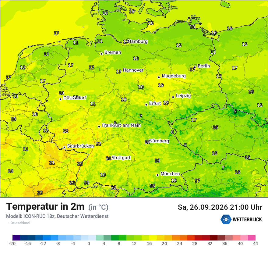 Wetterbild ICON-RUC