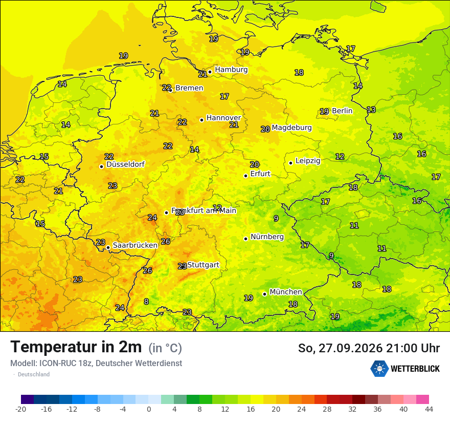 Wetterbild ICON-RUC