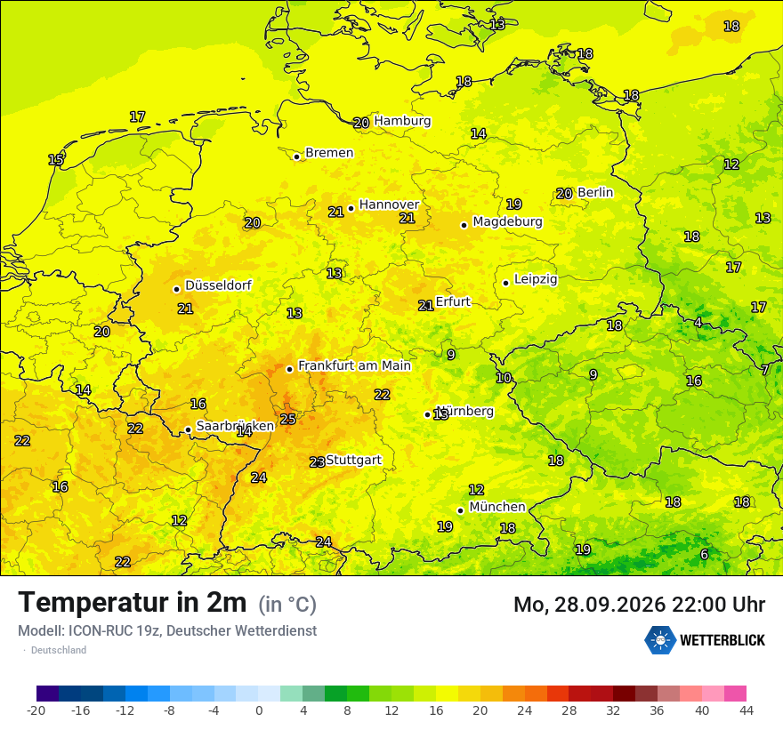 Wetterbild ICON-RUC