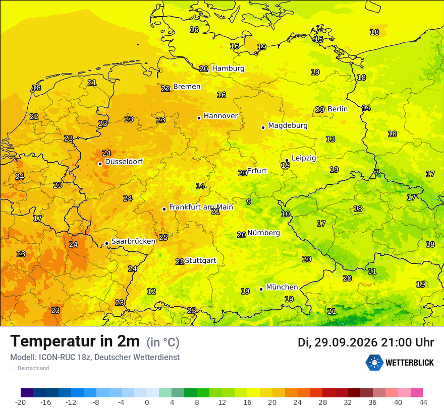 Wetterbild ICON-RUC