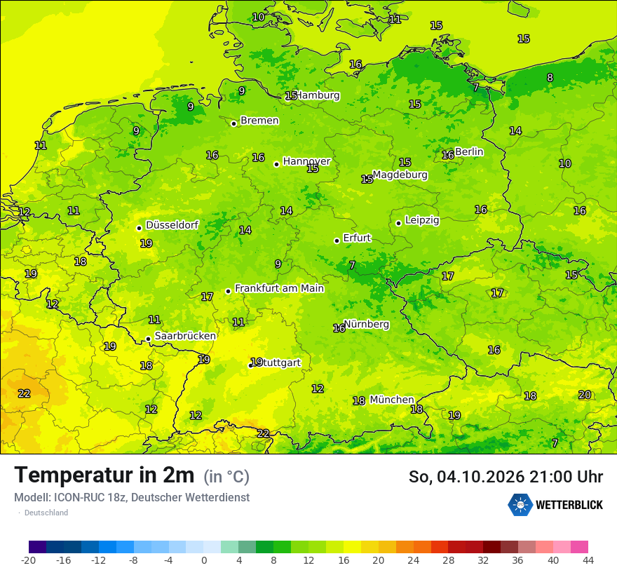 Wetterbild ICON-RUC