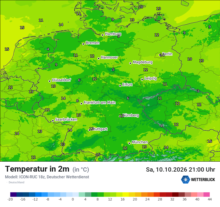 Wetterbild ICON-RUC