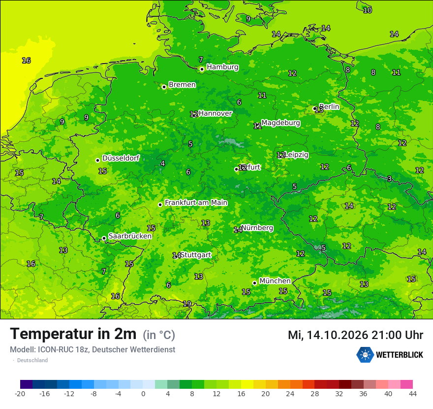 Wetterbild ICON-RUC